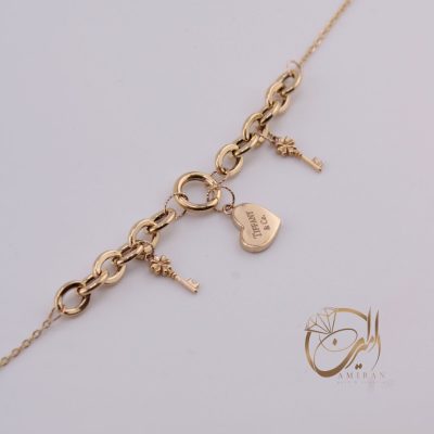 دستبند تیفانی آویز دار